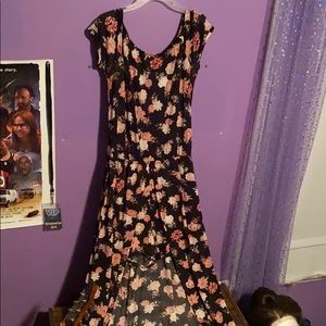 Romper with Open Front Skirt